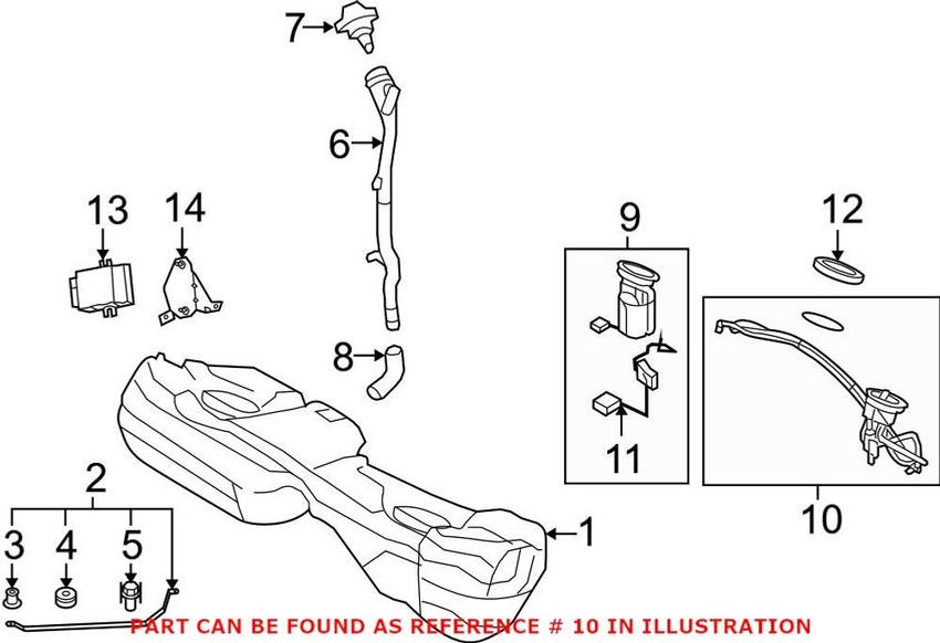 BMW Fuel Filter Assembly (w/ Level Sensor) 16117190947